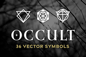 Occult - 36 Vector Symbols + Photos