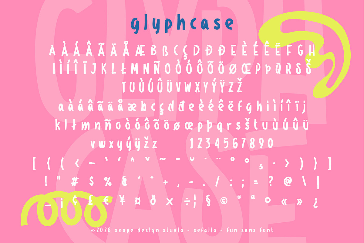 Sefalio - Fun Sans Font, a Sans Serif Font by Snape Design Studio (Photo 5 of 12)