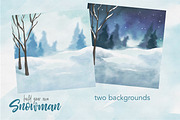Build Your Own Snowman Watercolor Cl, an Illustration by Peachycottoncandy (Thumbnail 4 of 5)