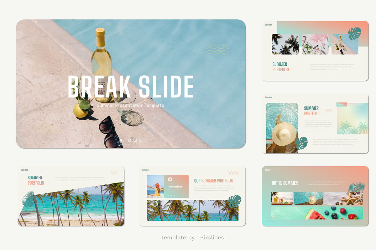 Hello Summer Powerpoint, a Presentation Template by Pixslides (Photo 4 of 6)