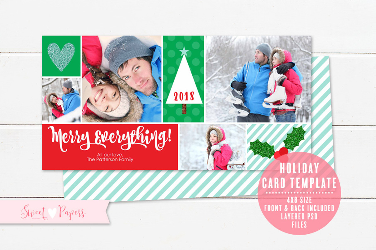 Holiday Photo Card Template, a Card Template by Sweet Papers (Photo 2 of 2)