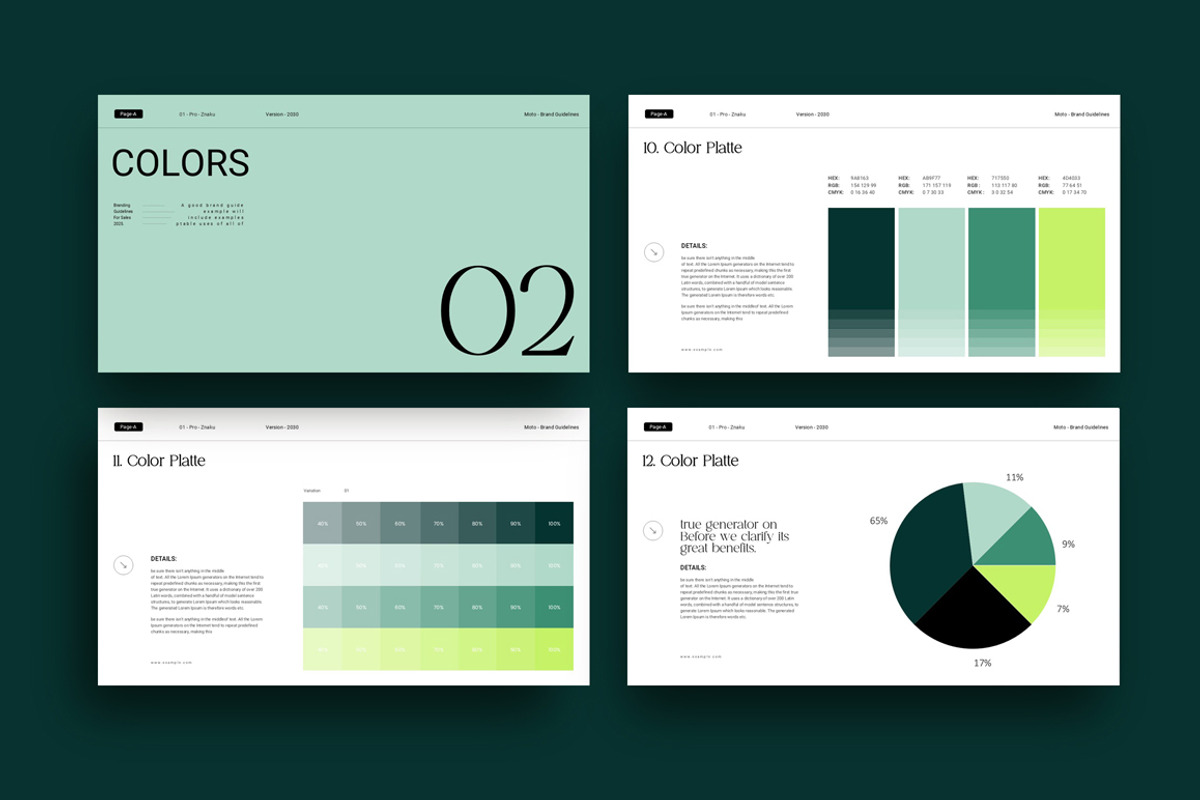 Moto Brand Guidelines Presentation, a Presentation Template by Dream-Lab (Photo 4 of 9)