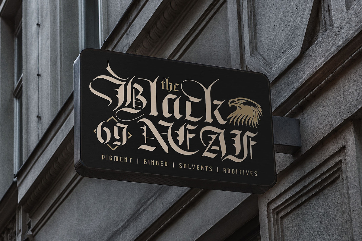 Braysilk Typeface, a Blackletter Font by alit design (Photo 14 of 22)