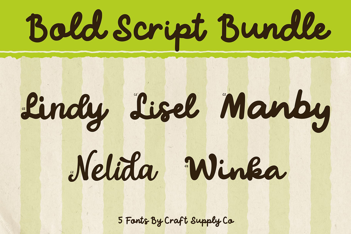 Nostalgic Bold Script Bundle, a Script Font by Craft Supply Co. (Photo 2 of 13)