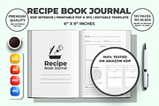 Recipe Book Journal KDP Interior, a Templates & Theme by M9 Design (Thumbnail 2 of 3)