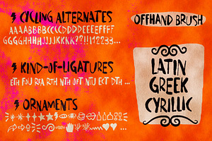 Offhand Brush Cyrillic & Greek