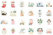 Vintage Old Christmas Clipart Bundle, an Illustration by Sublimation Artist (Thumbnail 2 of 6)