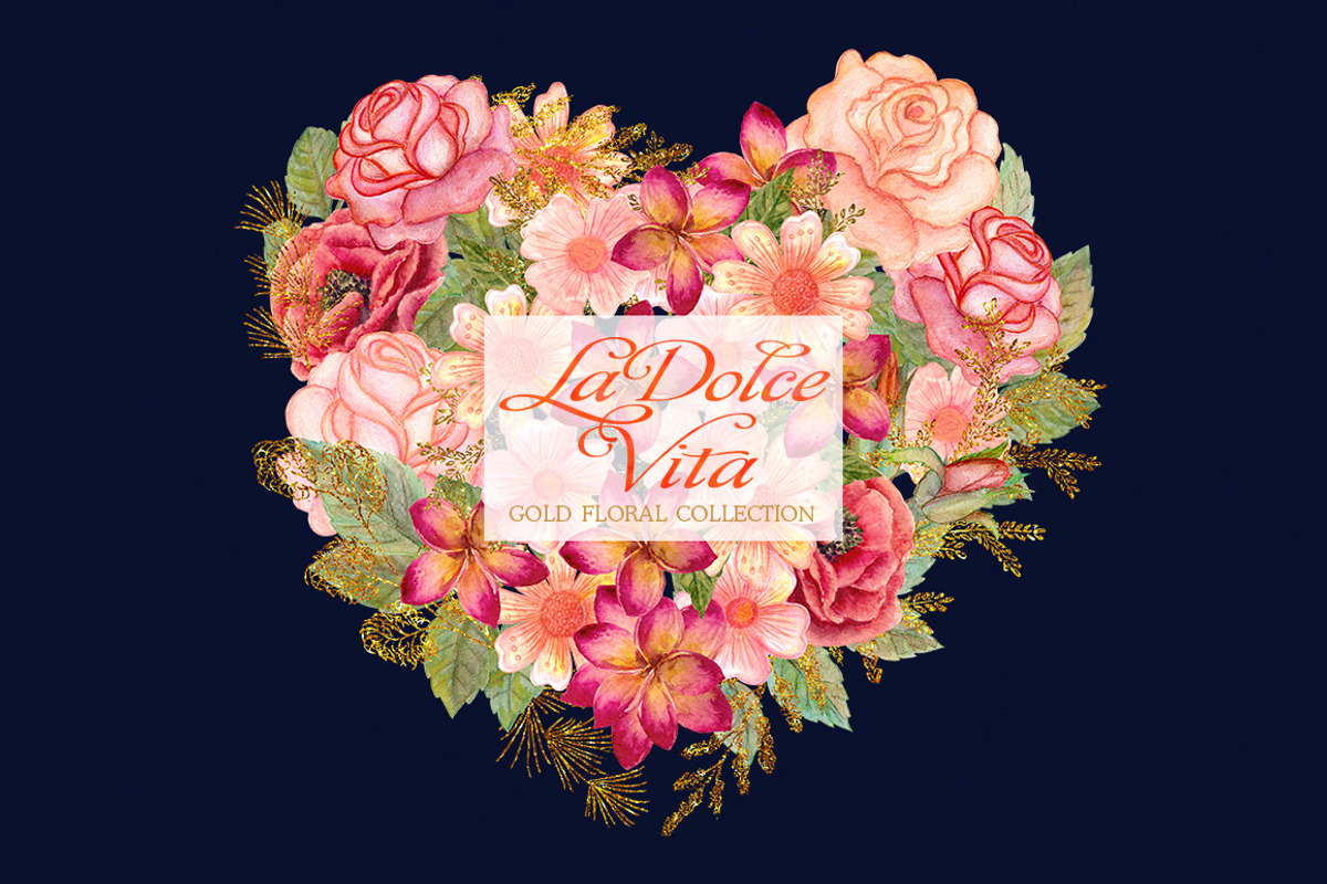 Watercolor floral wedding collection, an Illustration by antuanetto (Photo 1 of 5)