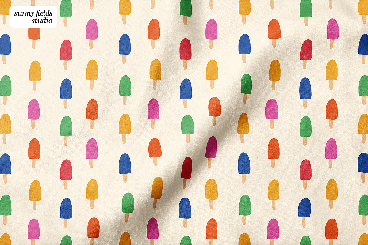 Ice Cream Bars Seamless Pattern, a Pattern Graphic by Sunny Fields Studio (Photo 4 of 10)