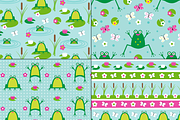 Seamless Frog Patterns, a Pattern Graphic by Melissa Held Designs (Thumbnail 4 of 5)