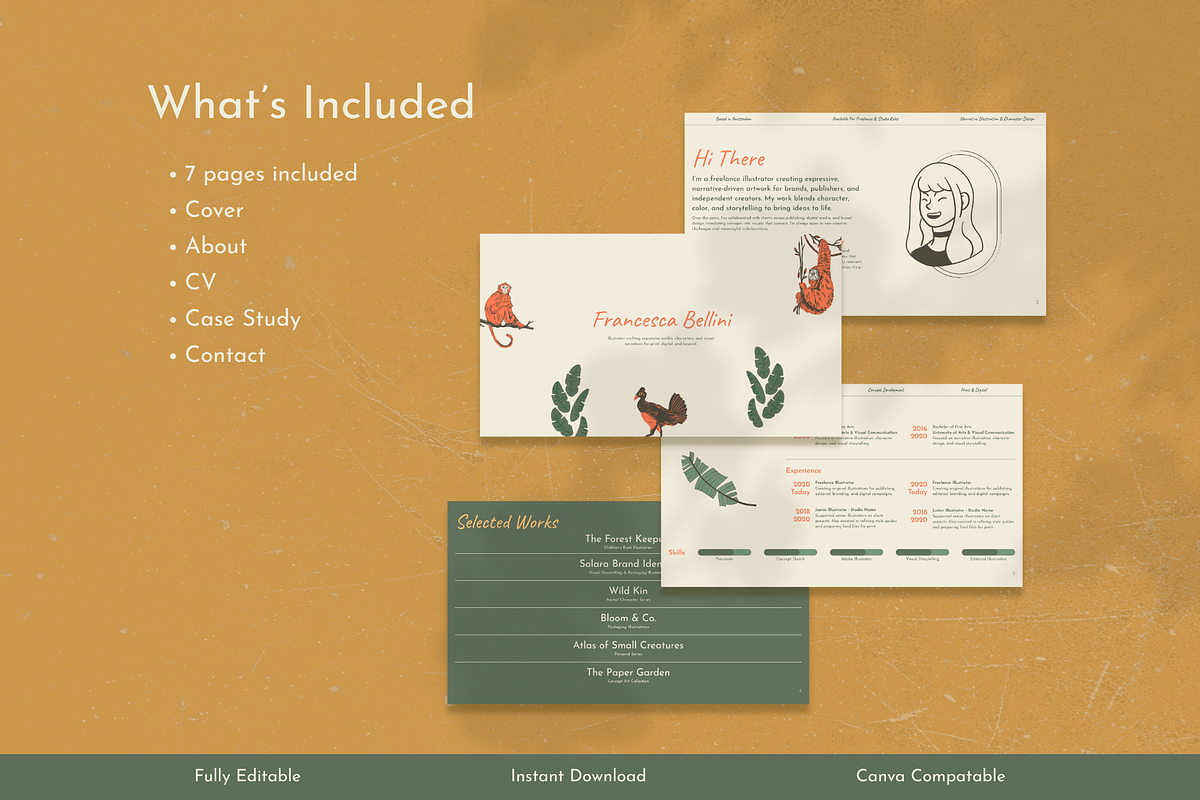FineGrain | Canva Portfolio Template, a Presentation Template by Designed by Sabb (Photo 2 of 6)