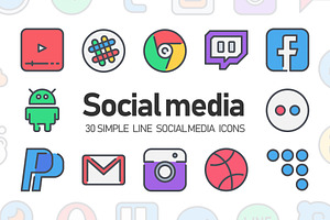 30 Social media icon