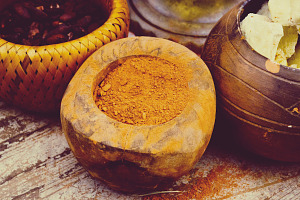 Cocoa powder stock photograph