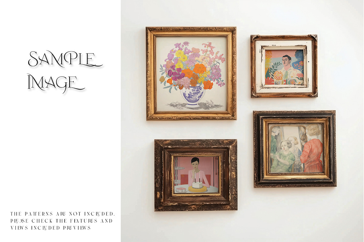 Vintage Frames PNG & PSD Mockups, a Product Mockup by mock-ups (Photo 6 of 10)