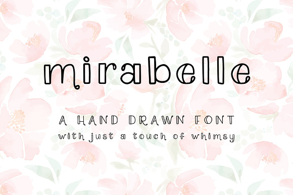 Mirabelle: A Hand Drawn Font preview 7