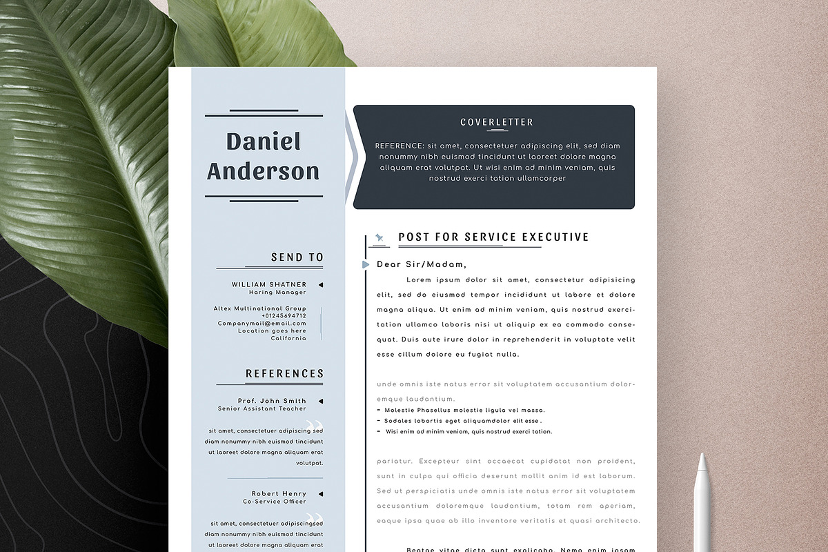 Resume Cv Template Word Apple Pages, a Resume Template by Tbunny (Photo 5 of 6)