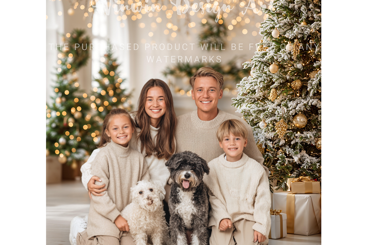 White Christmas Digital Backdrop, a Background Photo by Winwin Design Art (Photo 2 of 9)