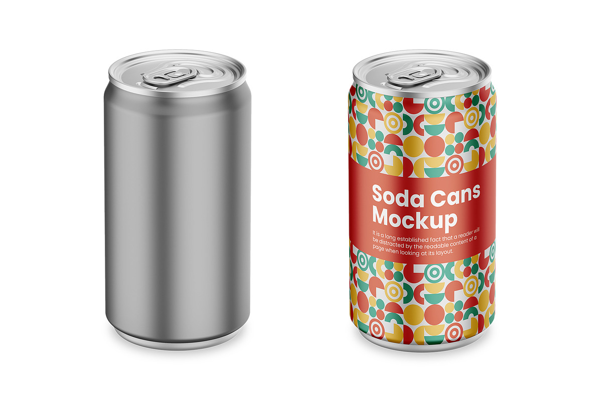 Soda Can Mockup, a Product Mockup by Mockupfit