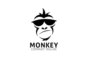 Monkey Geek Logo Template