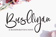 Buslliyan, a Script Font by pineungtype (Thumbnail 1 of 10)