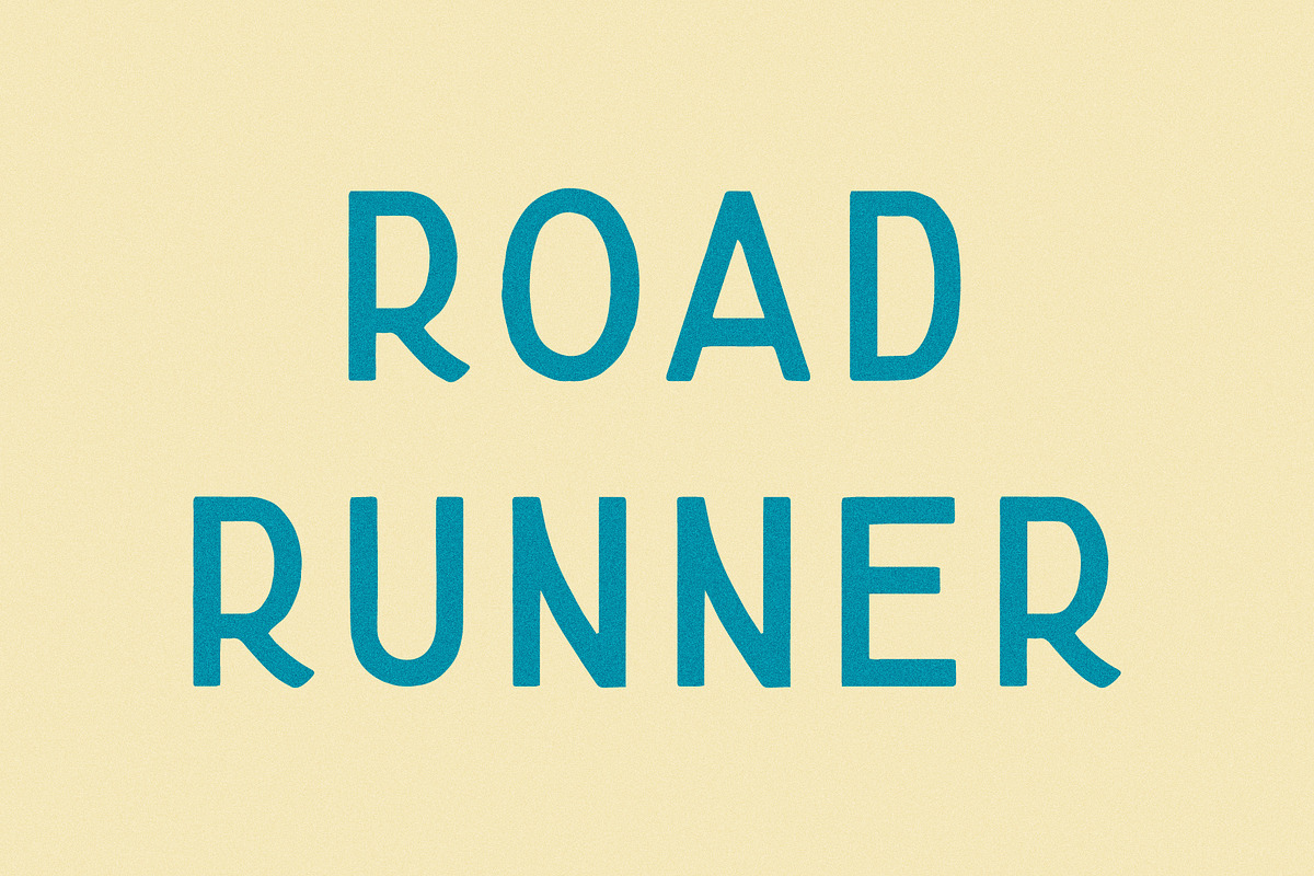 Road Runner I A Classic Sans Serif, a Sans Serif Font by Taylor Penton (Photo 1 of 4)
