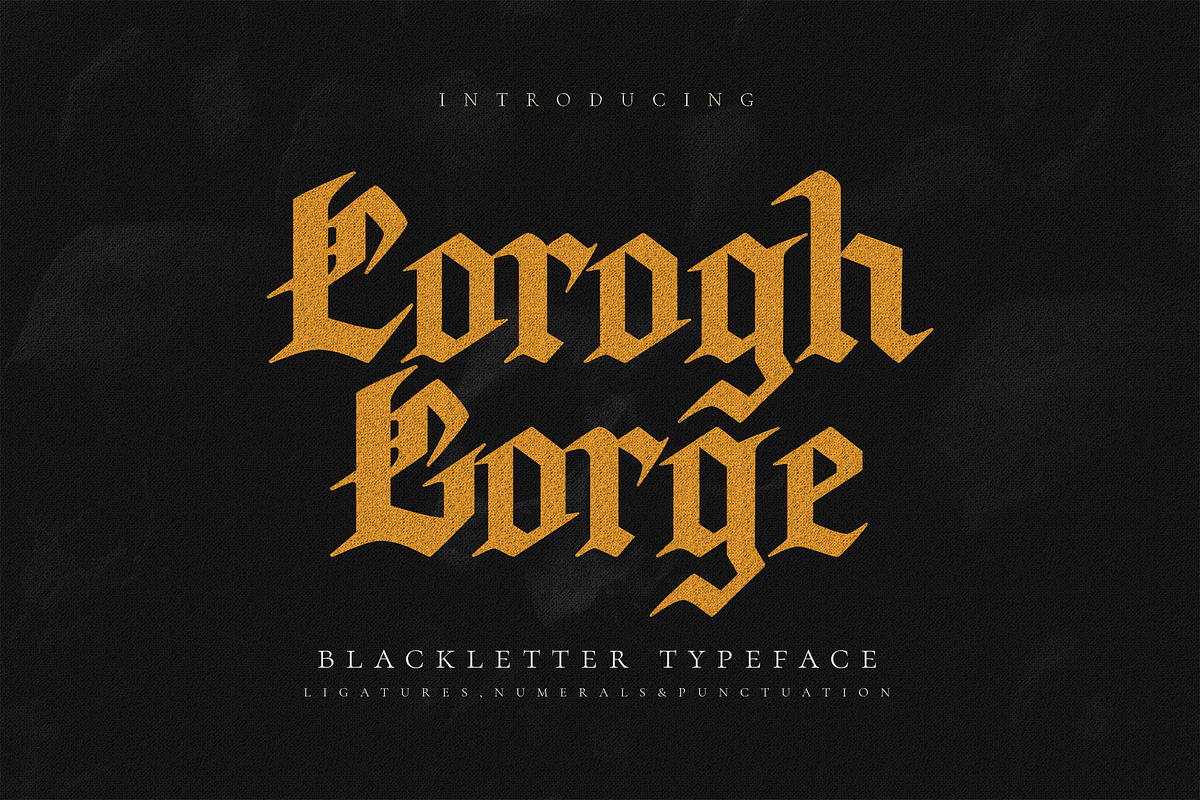 Corogh Gorge - Blackletter Font, a Blackletter Font by Krakenbox Studio (Photo 1 of 12)