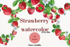 Strawberry Watercolor