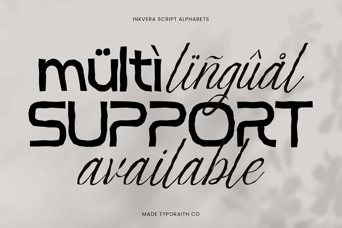 Inkvera | Modern Textured font duo, a Script Font by Typoraith Co (Photo 7 of 11)