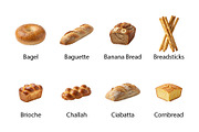 Artisan Breads & Bakery - PNG BUNDLE, an Object Graphic by Nurlan's shop (Thumbnail 2 of 4)