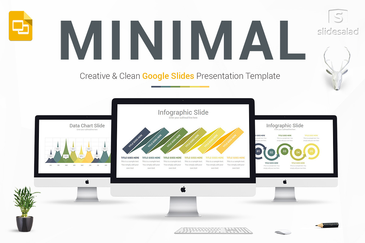 Minimal Google Slides Template, a Presentation Template by SlideSalad (Photo 1 of 21)