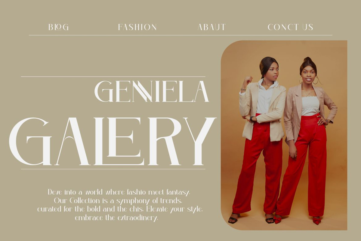 Genniela, a Serif Font by Kenrichi (Photo 4 of 12)