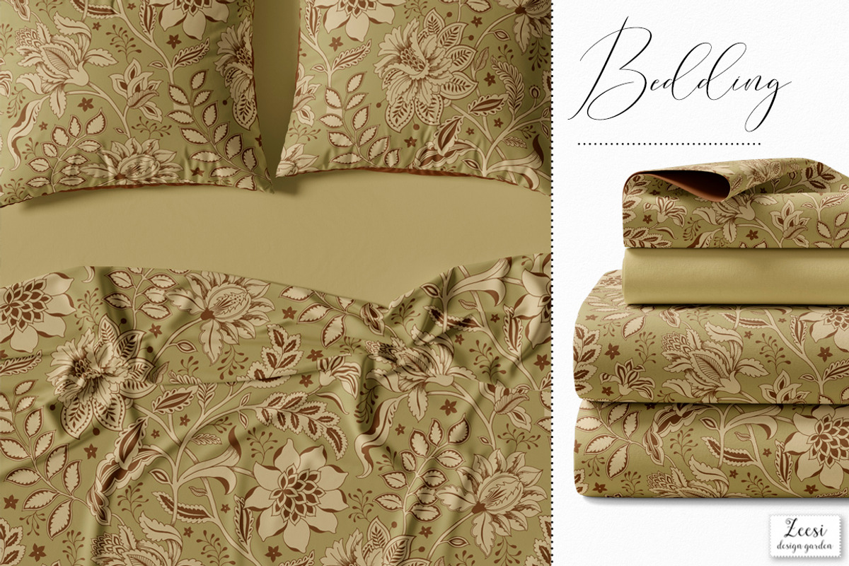 Indira Floral Patterns & Motifs, a Pattern Graphic by Zeesi Design Garden (Photo 3 of 11)