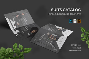 Suits Catalog - Bifold Brochure, a Print Template by VUNIRA