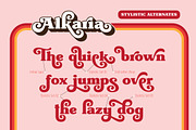 Alkaria - Vintage Retro Decorative, a Handwritten Font by Konstantine Studio (Thumbnail 6 of 13)