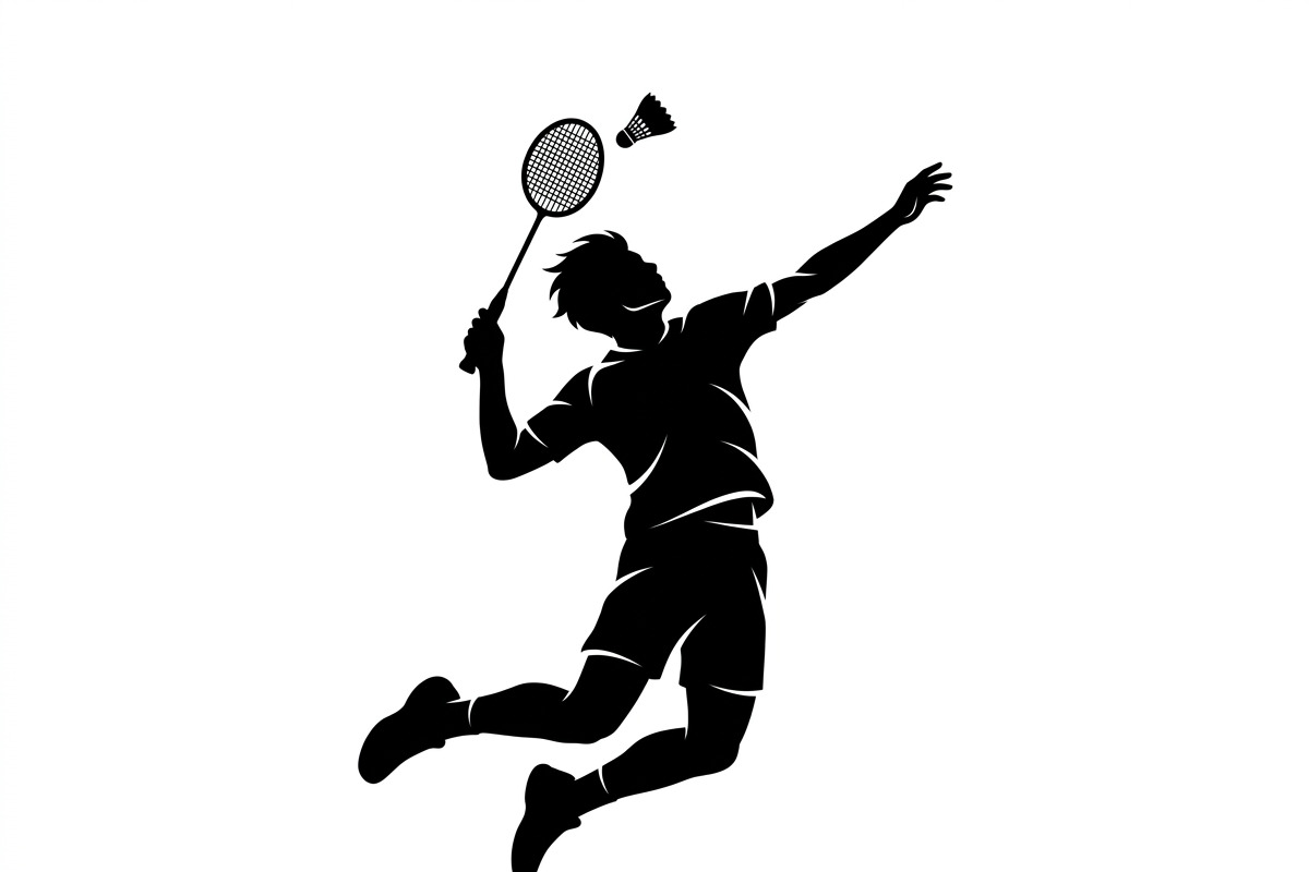 60 Badminton Player Smash Silhouette, a Person Illustration by Amazin_art (Photo 10 of 37)