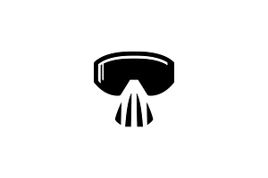 Minimalist Modern Skull VR Logo