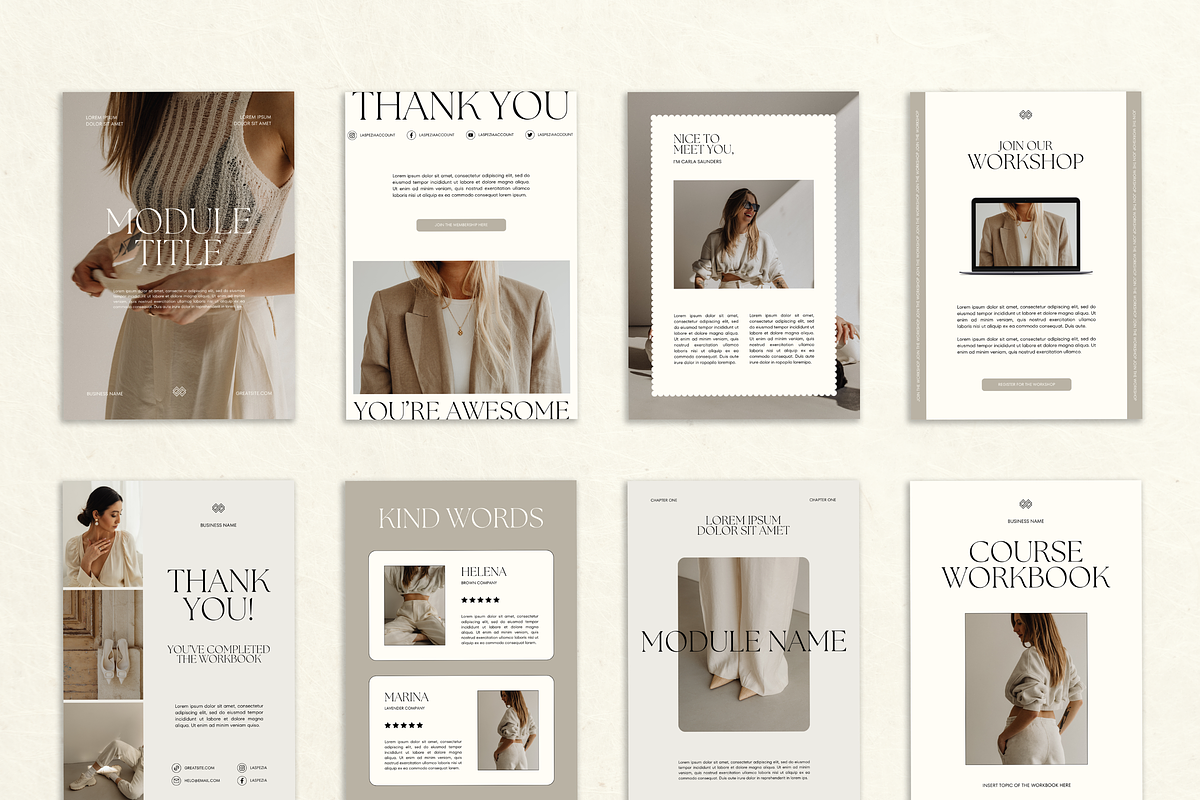 Canva Workbook Template for Coaches, a Magazine Template by Branding Babe Co. (Photo 4 of 10)