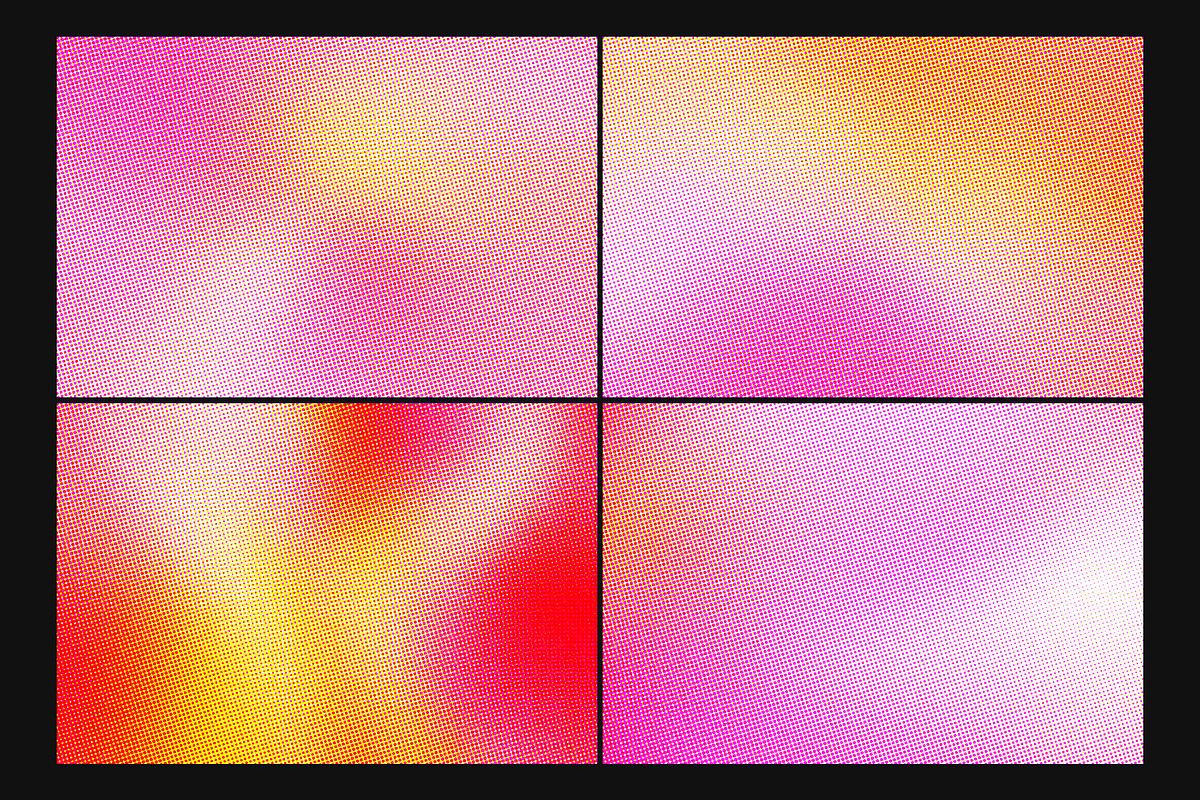 Color Halftone Gradient Textures, a Texture Graphic by dokudokunomi (Photo 2 of 3)