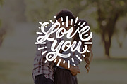 Lettering Love Quotes Bundle 30% OFF, a Texture Illustration by Davihero (Thumbnail 6 of 14)