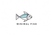 Minimal Fish Logo, a Branding & Logo Template by Logocreative (Thumbnail 1 of 2)