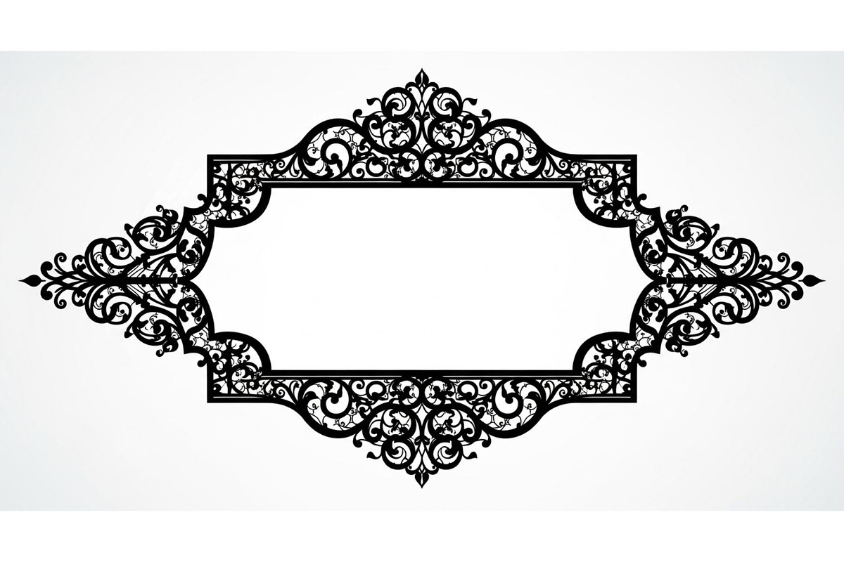 Laser Cut Frame Design SVG, an Illustration by hafijul (Photo 4 of 14)