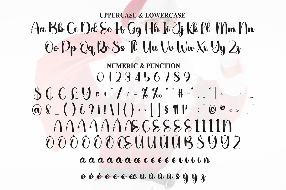 Santa | Script Font, a Handwritten Font by Scratchones (Photo 7 of 9)
