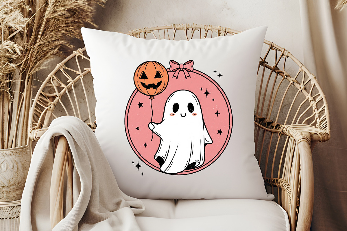 Halloween Ghost Pumpkin Hand-Drawn, an Illustration by Libby Wishes (Photo 2 of 6)