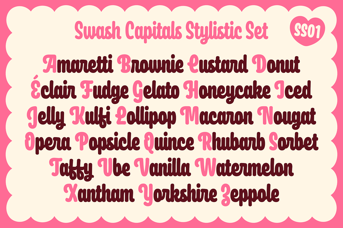 Frosting Script Family, a Script Font by Jonathan Ball (Photo 4 of 6)
