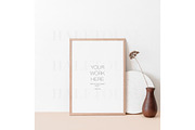 Styled Wooden Frame Mockup, a Mockup by HALFTOUNE (Thumbnail 5 of 5)