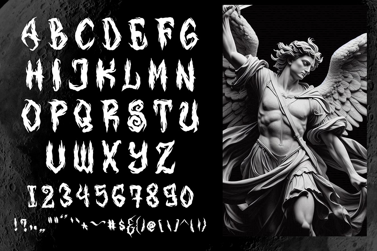 Rungkad Gothic Metal Font, a Blackletter Font by dansdesign (Photo 4 of 12)