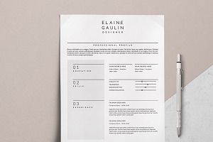 Simple Resume Design / Elaine