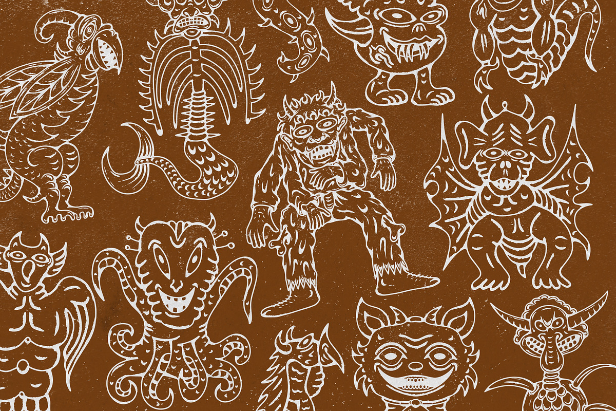 Medieval Monsters Vol 1, a Decorative Illustration by Tekuni (Photo 2 of 14)