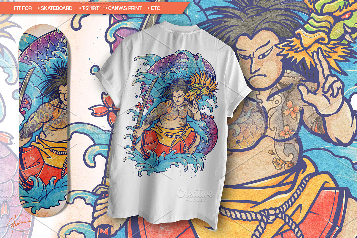 Watercolor Heroes & Demon Part 05, an Illustration by NStudio (Photo 1 of 5)