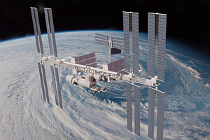 International Space Station With RIG